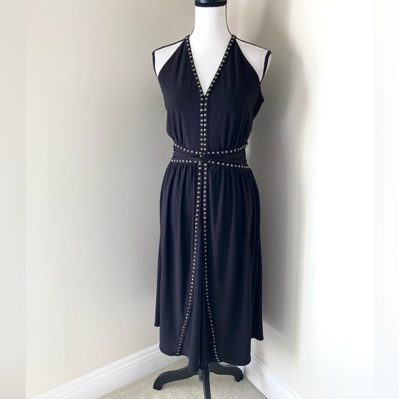 White House Black Market studded jersey dress Size 10 - Picture 7 of 11